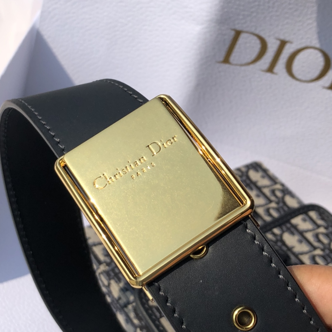 Pre-Owned Christian Dior 30 Montaigne Oblique Trotter Shoulder Bag Navy